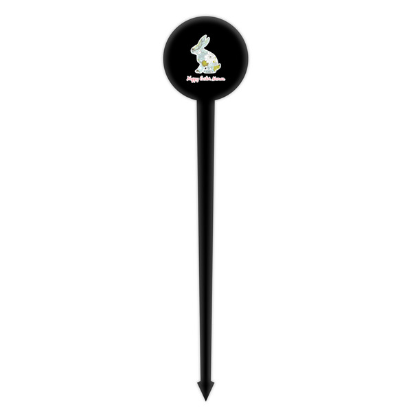 Easter Birdhouses Black Plastic 4" Food Pick - Round - Single Pick