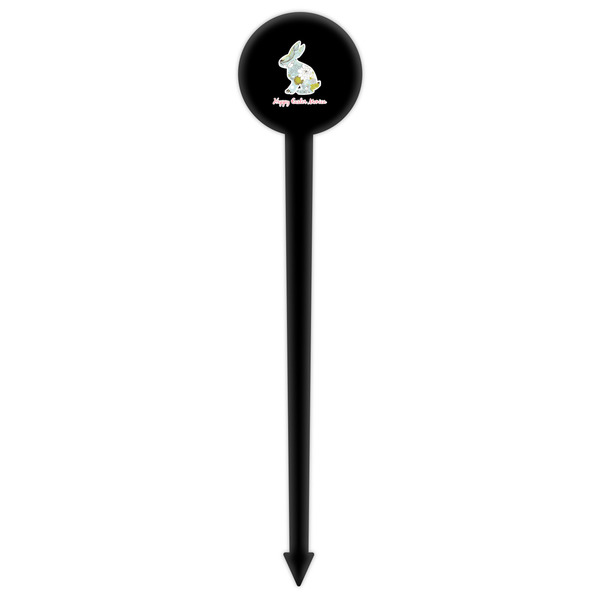 Easter Birdhouses Black Plastic 6" Food Pick - Round - Single Pick