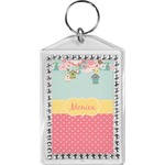 Easter Birdhouses Bling Keychain (Personalized)