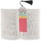 Easter Birdhouses Bookmark with tassel - In book
