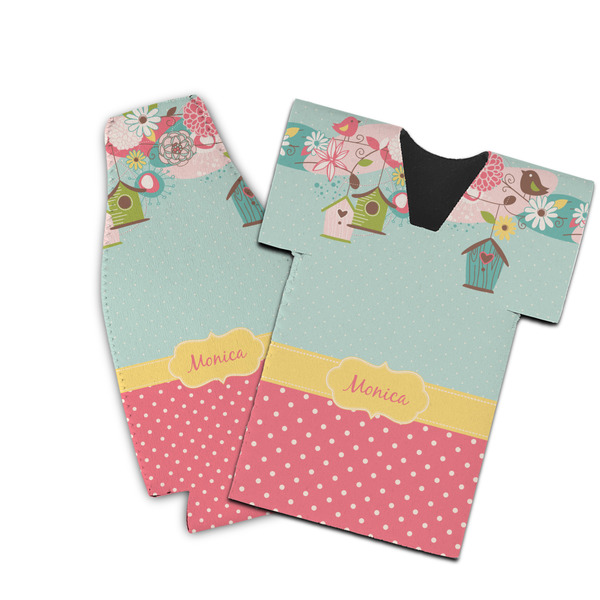 Custom Easter Birdhouses Bottle Cooler (Personalized)