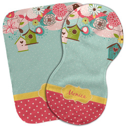 Easter Birdhouses Burp Cloth (Personalized)