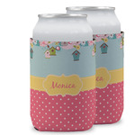 Easter Birdhouses Can Cooler (12 oz) w/ Name or Text