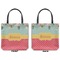 Easter Birdhouses Canvas Tote - Front and Back