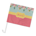 Easter Birdhouses Car Flag - Large (Personalized)
