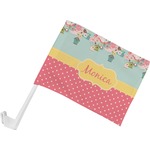 Easter Birdhouses Car Flag - Small w/ Name or Text