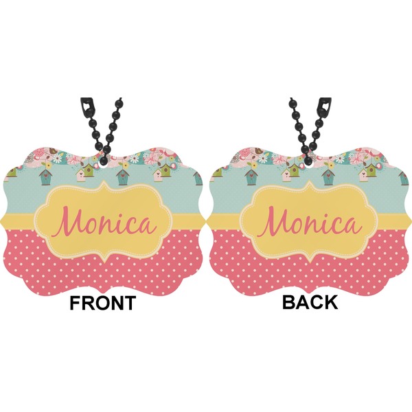 Easter Birdhouses Car Ornament (Approval)