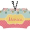 Easter Birdhouses Rear View Mirror Ornament (Personalized)