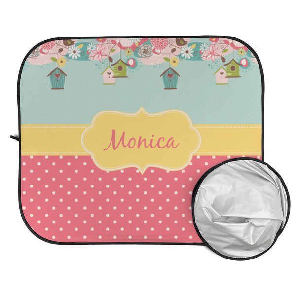 Easter Birdhouses Car Sun Shades - FOLDED & UNFOLDED