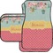 Easter Birdhouses Car Floor Mats Set - 2 Front & 2 Back (Personalized)