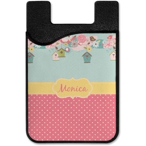 Easter Birdhouses Cell Phone Credit Card Holder