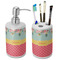 Easter Birdhouses Ceramic Bathroom Accessories Set (Personalized)