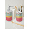 Easter Birdhouses Ceramic Bathroom Accessories - LIFESTYLE (toothbrush holder & soap dispenser)