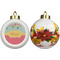 Easter Birdhouses Ceramic Christmas Ornament - Poinsettias (APPROVAL)