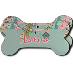 Easter Birdhouses Ceramic Dog Ornament - Front & Back w/ Name or Text