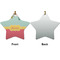 Easter Birdhouses Ceramic Flat Ornament - Star Front & Back (APPROVAL)