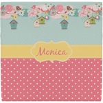 Easter Birdhouses Ceramic Tile Hot Pad (Personalized)