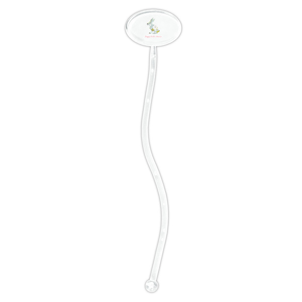 Easter Birdhouses Clear Plastic 7" Stir Stick - Oval - Single Stick