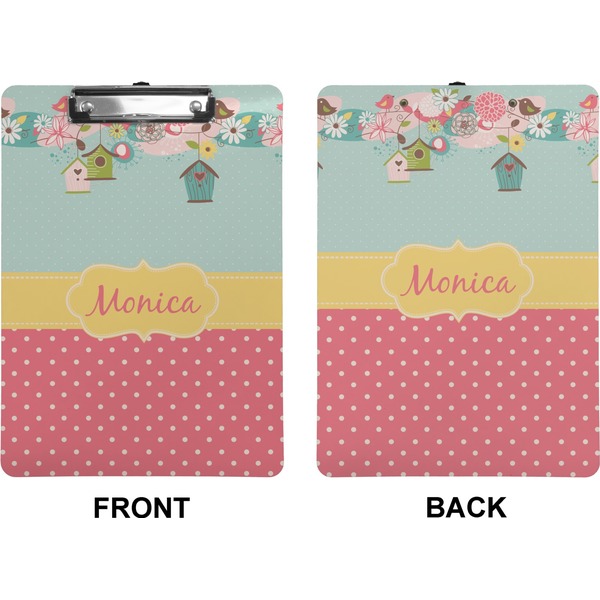 Easter Birdhouses Clipboard (Letter) (Front + Back)