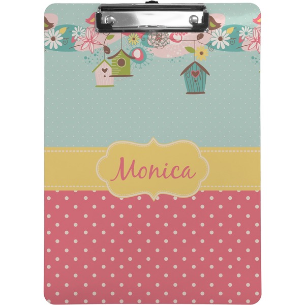 Custom Easter Birdhouses Clipboard (Personalized)