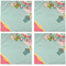 Easter Birdhouses Cloth Napkins - Personalized Dinner (APPROVAL) Set of 4