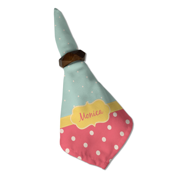 Easter Birdhouses Cloth Napkins - Personalized Dinner (Folded in Ring) (MAIN)