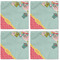 Easter Birdhouses Cloth Napkins - Personalized Lunch (APPROVAL) Set of 4