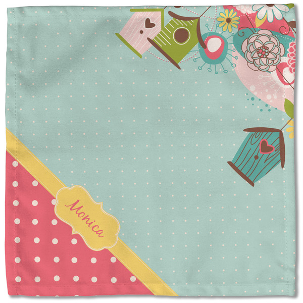 Easter Birdhouses Cloth Napkins - Personalized Lunch (Single Full Open)