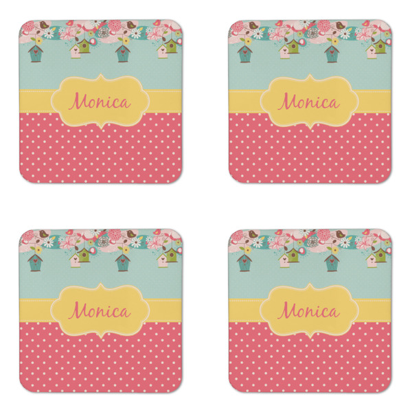 Easter Birdhouses Coaster Set - APPROVAL