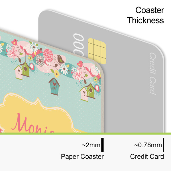 Easter Birdhouses Coaster Thickness