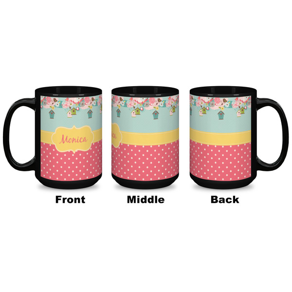 Easter Birdhouses Coffee Mug - 15 oz - Black APPROVAL