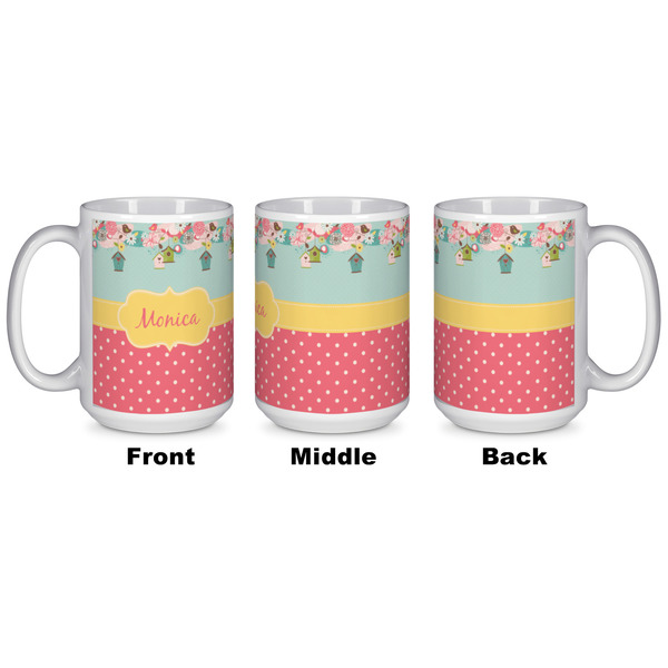 Easter Birdhouses Coffee Mug - 15 oz - White APPROVAL