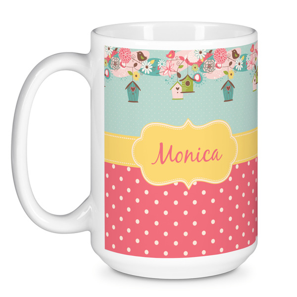 Easter Birdhouses Coffee Mug - 15 oz - White