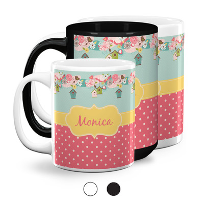 Easter Birdhouses Coffee Mugs (Personalized)