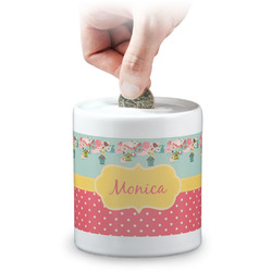 Easter Birdhouses Coin Bank (Personalized)