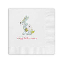 Easter Birdhouses Coined Cocktail Napkins (Personalized)