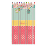 Easter Birdhouses Colored Pencils (Personalized)