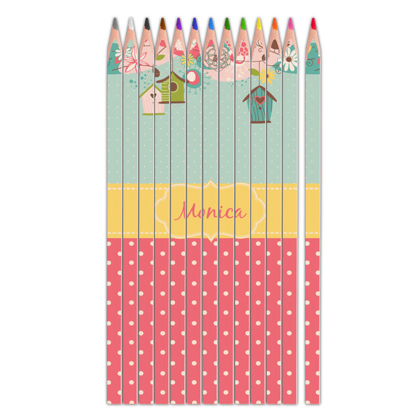 Custom Easter Birdhouses Colored Pencils (Personalized)