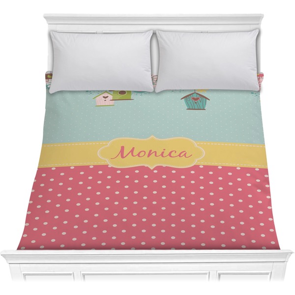 Custom Easter Birdhouses Comforter - Full / Queen (Personalized)
