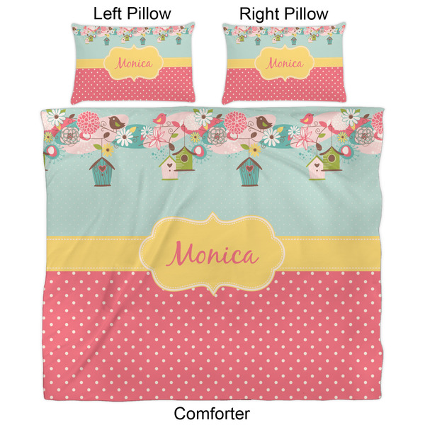Easter Birdhouses Comforter Set - King - Approval