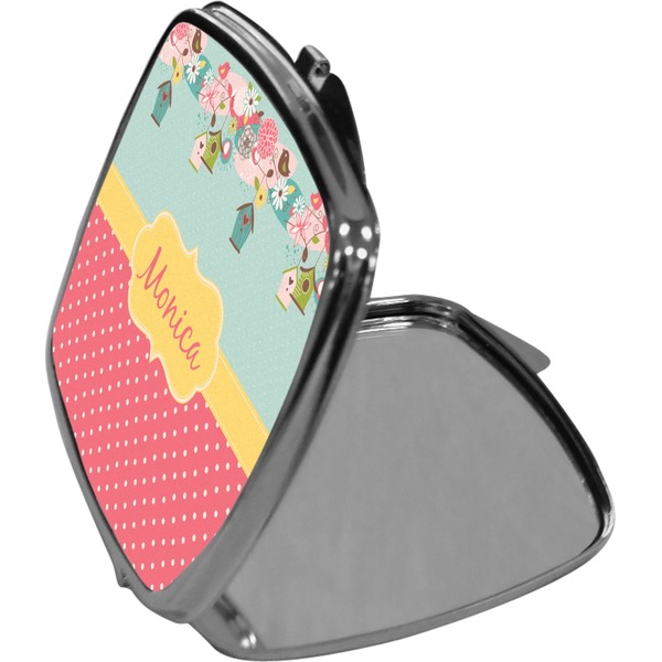 Easter Birdhouses Compact Mirror (Side View)