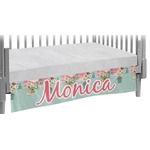 Easter Birdhouses Crib Skirt (Personalized)