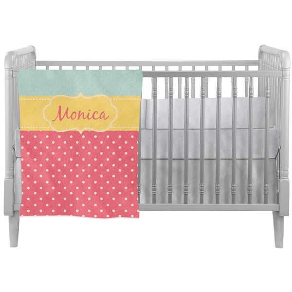 Custom Easter Birdhouses Crib Comforter / Quilt (Personalized)