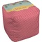 Easter Birdhouses Cube Poof Ottoman (Top)