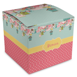 Easter Birdhouses Cube Favor Gift Boxes (Personalized)