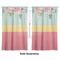 Easter Birdhouses Curtain 112x80 - Lined