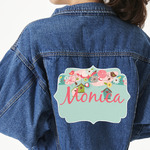 Easter Birdhouses Twill Iron On Patch - Custom Shape - 3XL (Personalized)