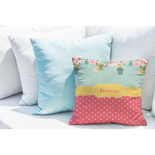 Easter Birdhouses Decorative Pillow Case - LIFESTYLE 2