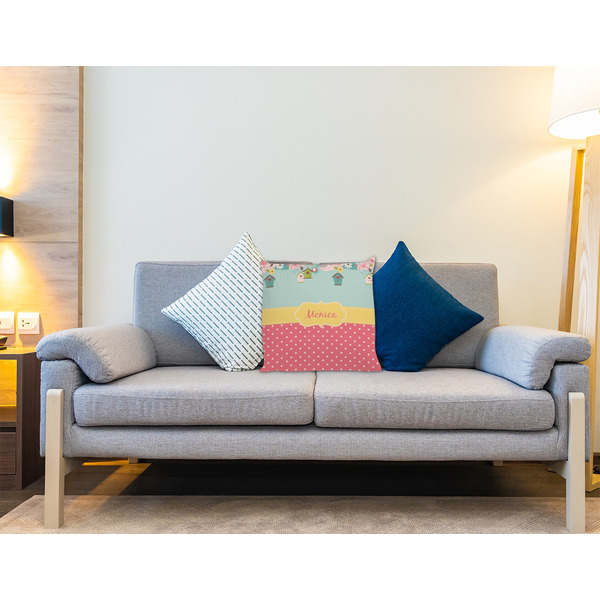 Easter Birdhouses Decorative Pillow Case - LIFESTYLE