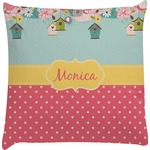Easter Birdhouses Decorative Pillow Case (Personalized)